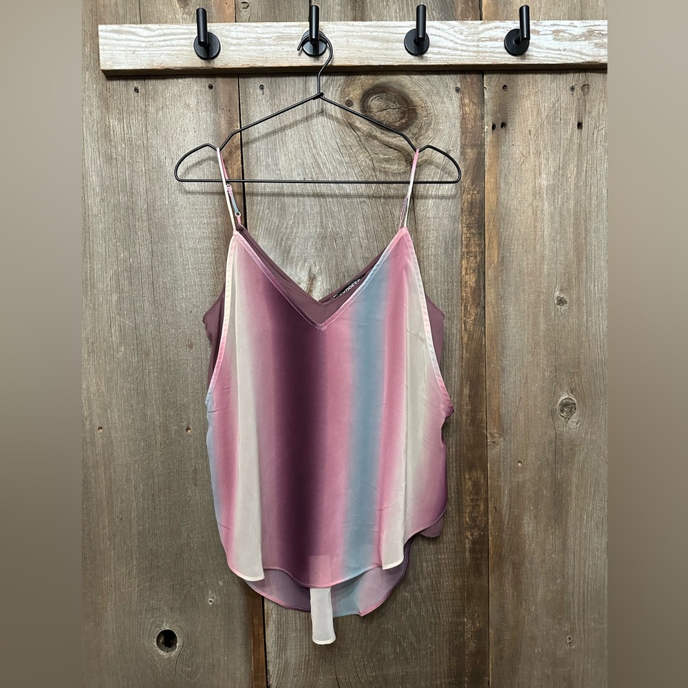 Express Double Layer Cami Tank Top in Pink Purple Size Small Women’s